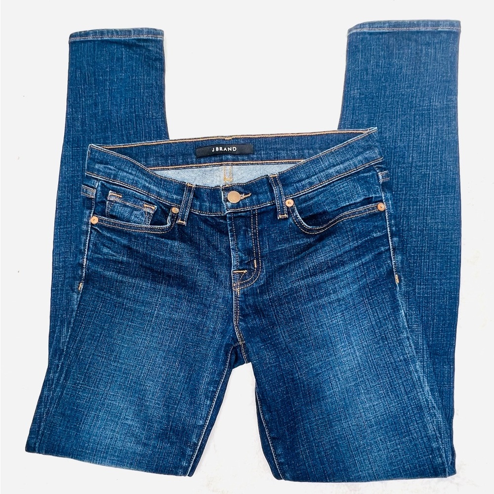 J BRAND Skinny Leg League Medium Wash Mid-Rise Skinny Jeans Denim Size 26 - Picture 5 of 11